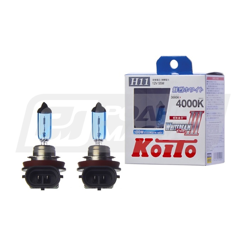 KOITO Whitebeam III H11 12V 55W (100W), набор 2шт P0750W